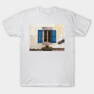 White Walls, Blue Shutters, France T-Shirt